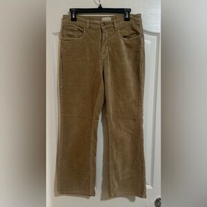 Pilcro Tan Cordoroy Boot Cut Pants